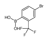 (4-Bromo-2-(trifluoromethyl)phenyl)boronic acid Structure