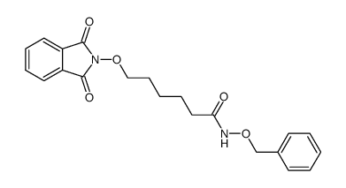 N-(benzyloxy)-6-((1,3-dioxoisoindolin-2-yl)oxy)hexanamide结构式