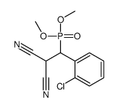 2-[(2-chlorophenyl)-dimethoxyphosphorylmethyl]propanedinitrile Structure