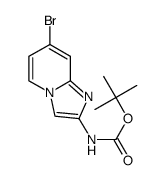 N-{7-溴咪唑并[1,2-a]吡啶-2-基}氨基甲酸叔丁酯结构式