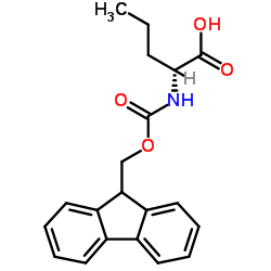 N-芴甲氧羰基-D-正缬氨酸结构式