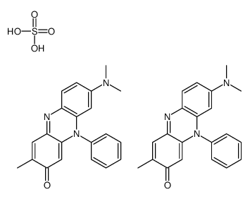 bis(N-(7-hydroxy-8-methyl-5-phenylphenazin-3-ylidene)dimethylammonium) sulfate Structure