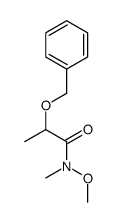 N-methoxy-N-methyl-2-phenylmethoxypropanamide结构式
