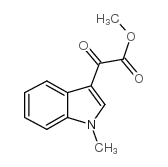 甲基(1-甲基吲哚基)-3-乙醛酸酯结构式
