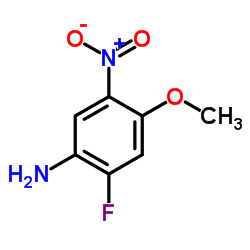 2-氟-4-甲氧基-5-硝基苯胺结构式