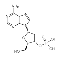 2'-deoxyadenosine 3'-monophosphate Structure