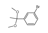 3-bromoacetophenone dimethyl acetal Structure