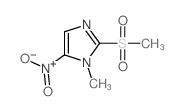1-甲基-2-(甲基磺酰基)-5-硝基-1H-咪唑结构式