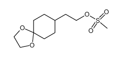 2-(1,4-dioxaspiro[4.5]decan-8-yl)ethyl methanesulfonate Structure
