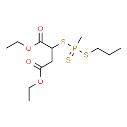 Succinic acid, mercapto-, diethyl ester, propyl methylphosphonotrithio ate Structure