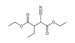 2-ethyl-3-cyano-succinic acid diethyl ester结构式