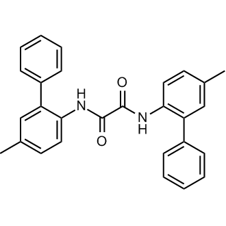 N1,N2-双(5-甲基-[1,1'-联苯]-2-基)草酰胺结构式
