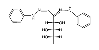L-arabino-6-deoxy-[2]hexosulose-bis-phenylhydrazone结构式
