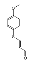 3-(4-methoxyphenyl)sulfanylprop-2-enal Structure