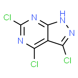 3,4,6-三氯-1H-吡唑并[3,4-D]嘧啶结构式
