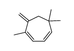 2-Methylen-3,7,7-trimethyl-cycloheptadien-(3,5) Structure