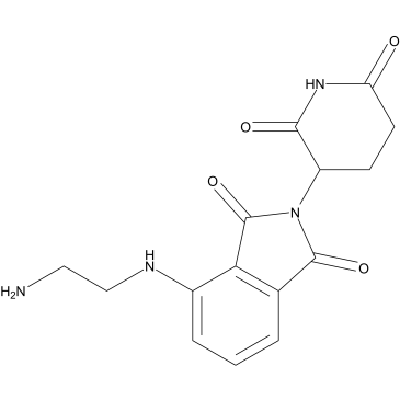 Pomalidomide-C2-NH2(E3 ligase Ligand 17)结构式