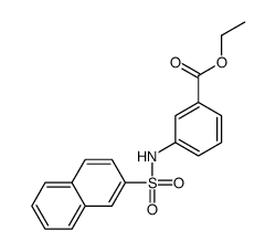 3-(萘-2-磺酰胺)苯甲酸乙酯结构式