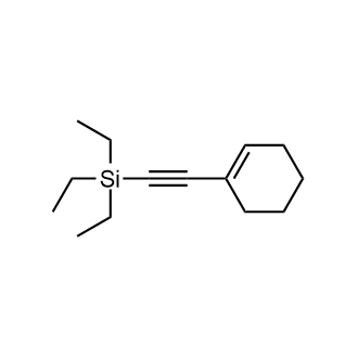 (环己烯-1-乙炔基)三乙基硅烷结构式