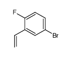 4-Bromo-1-fluoro-2-vinyl-benzene结构式