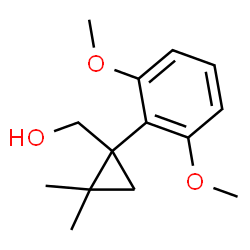 (1-(2,6-dimethoxyphenyl)-2,2-dimethylcyclopropyl)methanol Structure