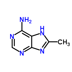 8-甲基-7H-嘌呤-6-胺结构式