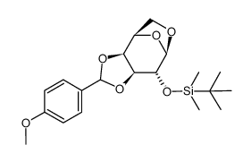 .beta.-D-Galactopyranose, 1,6-anhydro-2-O-(1,1-dimethylethyl)dimethylsilyl-3,4-O-(4-methoxyphenyl)methylene-结构式