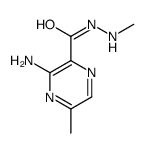 Pyrazinecarboxylic acid, 3-amino-5-methyl-, 2-methylhydrazide (8CI) structure