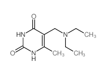 2,4(1H,3H)-Pyrimidinedione,5-[(diethylamino)methyl]-6-methyl- Structure