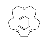 10-phenyl-1,4-dioxa-7,13-dithia-10-azacyclopentadecane结构式