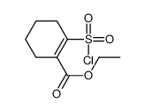 Ethyl 2-(chlorosulfonyl)-1-cyclohexene-1-carboxylate Structure