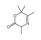 2H-1,4-Oxazin-2-one,3,6-dihydro-3,5,6,6-tetramethyl-(9CI) structure