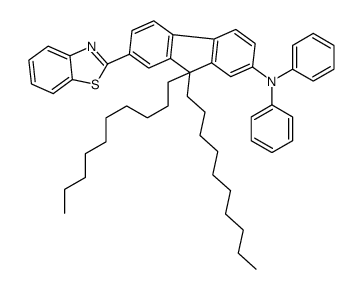 7-(1,3-benzothiazol-2-yl)-9,9-didecyl-N,N-diphenylfluoren-2-amine Structure