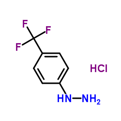 (4-(Trifluoromethyl)phenyl)hydrazine hydrochloride Structure