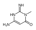 2,6-diamino-3-methylpyrimidin-4-one结构式
