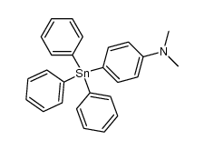 (C6H5)3SnC6H4-p-N(CH3)2 Structure