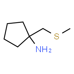 Cyclopentanamine, 1-[(methylthio)methyl]- (9CI) Structure