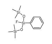 1,1,1,5,5,5-hexamethyl-3-phenyl-3-fluorotrisiloxane结构式