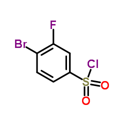 4-Bromo-3-fluorobenzenesulfonyl chloride structure