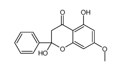 2,5-dihydroxy-7-methoxy-2-phenyl-3H-chromen-4-one Structure