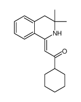 (Z)-2-(3,3-dimethyl-3,4-dihydro-(2H)-isoquinolin-1-ylidene)-1-cyclohexylethan-1-one Structure
