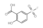5-(氟磺酰基)-2-羟基苯甲酸结构式