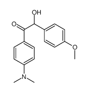 1-[4-(dimethylamino)phenyl]-2-hydroxy-2-(4-methoxyphenyl)ethanone结构式