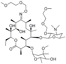 2'-O-[(2-Methoxyethoxy)Methyl] RoxithroMycin Structure