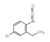 异氰酸 4-溴-2-乙基苯酯结构式