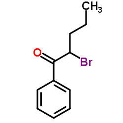2-Bromo-1-phenyl-1-pentanone Structure