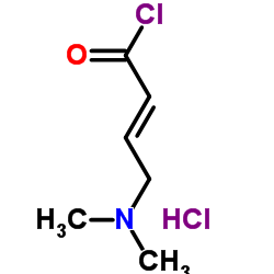 (E)-4-(dimethylamino)but-2-enoyl chloride (Hydrochloride) Structure