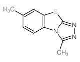 3,7-Dimethyl(1,2,4)triazolo(3,4-b)(1,3)benzothiazole结构式