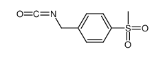 1-(isocyanatomethyl)-4-methylsulfonylbenzene结构式