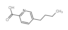 5-丁基吡啶-2-羧酸结构式